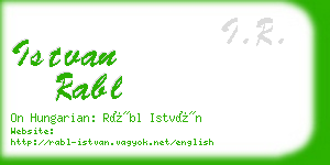 istvan rabl business card